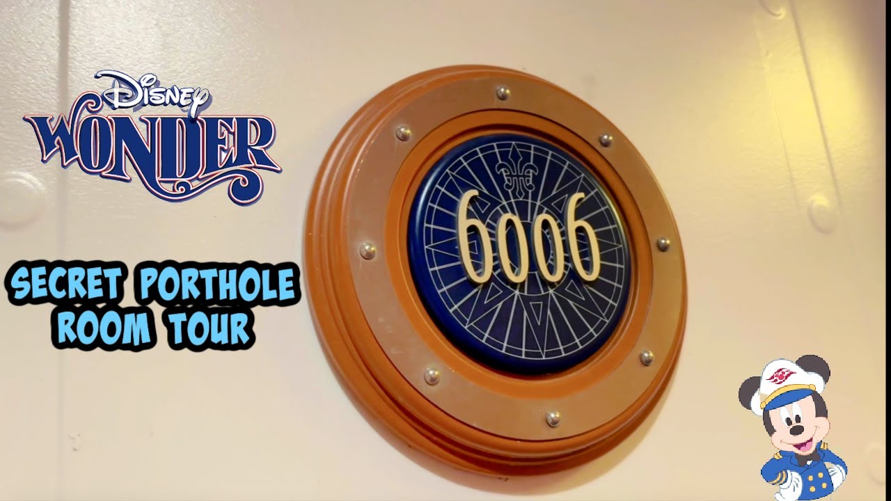 Disney Wonder Secret Porthole Room Tour YouTube Disney Wonder Secret Porthole Room Tour YouTube