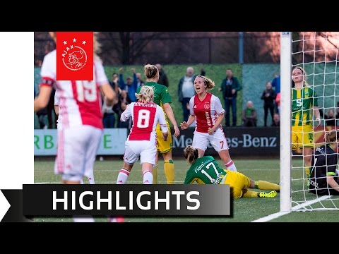 Highlights Ajax Vrouwen - ADO Den Haag - YouTube