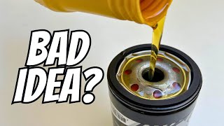 Does Pre-FILLING The Oil FILTER Cause Engine DAMAGE?