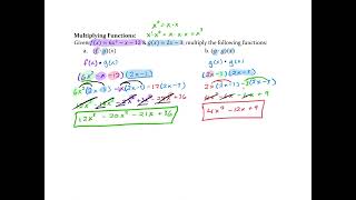 Unit 1 - Day 3: Multiplying Functions