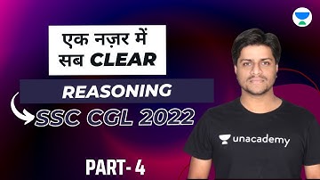 एक नज़र में सब Clear I CGL 2022 I Reasoning I Part -4 I Ankit Garg