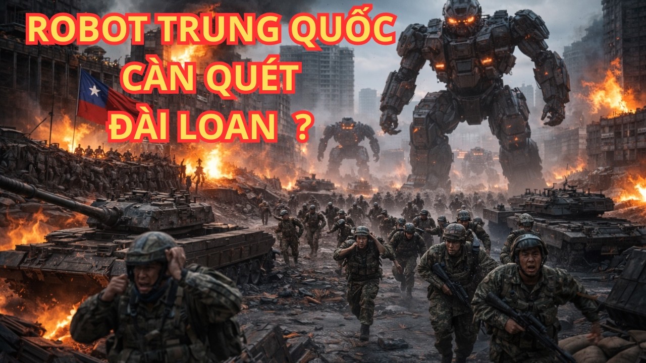 Trung Quốc Đưa Quân Đoàn Robot Đổ Bộ Đài Loan – 25.000 Quân Đài Bắc Tan Rã?