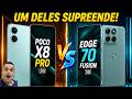 BUGOU TUDO!  POCO X8 PRO 5G VS MOTO EDGE 70 FUSION 5G ​#poco  #motorola  #videos