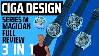 It does WHAT!!!! Ciga Design Series M Magician Full Review - 3 in 1 Skeleton Watch