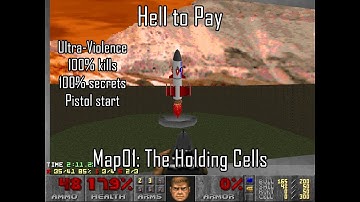 Doom II: Hell to Pay - Map01: The Holding Cells (Ultra-Violence 100%)