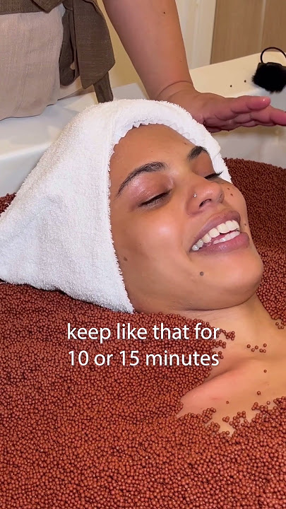 ASMR: Hot Volcanic Sand Bath with 4 Hand Massage! #shorts