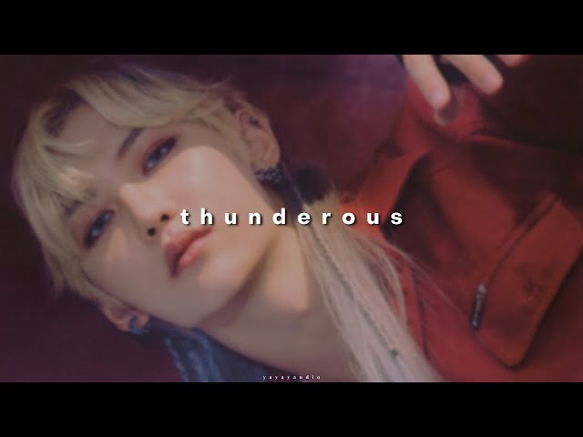 stray kids (skz) - thunderous ( 𝙨𝙡𝙤𝙬𝙚𝙙 & 𝙧𝙚𝙫𝙚𝙧𝙗 ) class=