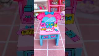 DIY my melody dressing table ? shorts miniature miniaturecrafts miniatureworld youtubeshorts