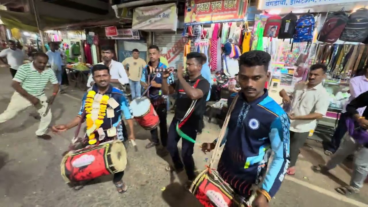 बारक्या खालुबाजा शेल || आई कोटेश्वरी लेझिम पथक महाड || होळी हळकुंड मिरवणूक 