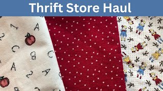 Thrift Store Haul Housewares and Fabric