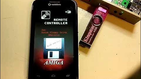 Amiga - Gotek Floppy Emulator remote control with Android Phone