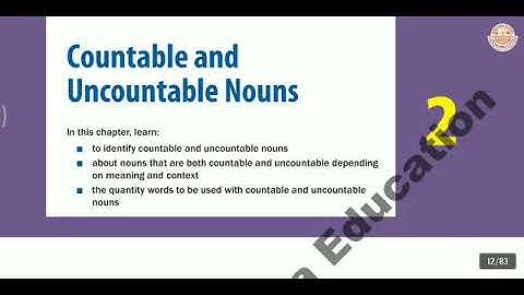 Everyday English Grammar || Class 7th || Lesson 2 || Countable and Uncountable Nouns