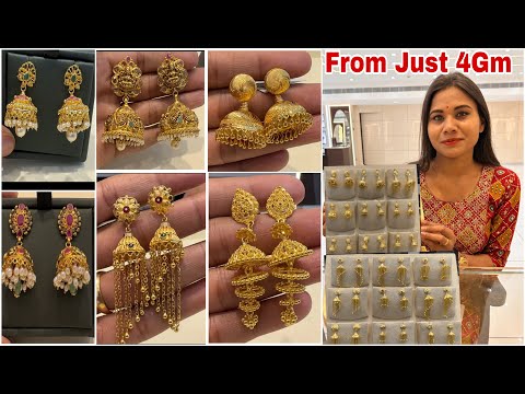 Blooming jhumkas | Gold earrings designs, Gold jewelry earrings, Gold  jewellery design necklaces