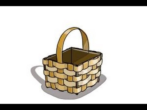 Cómo dibujar una cesta