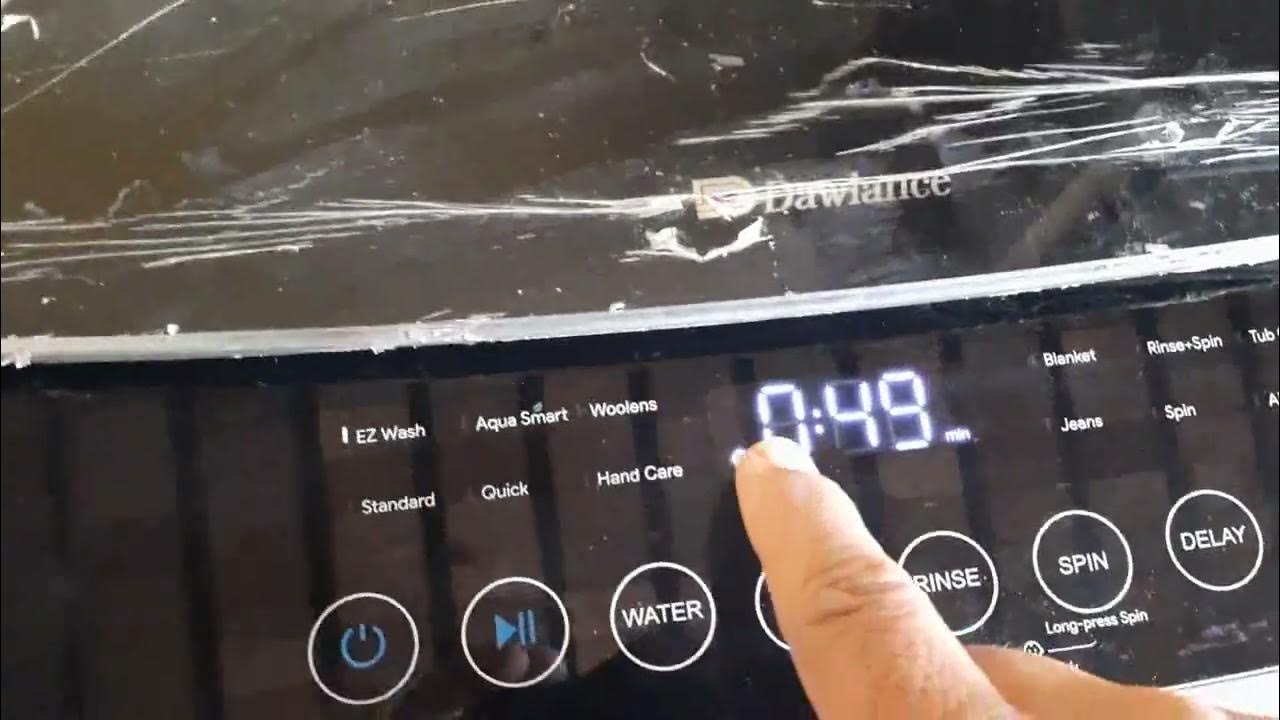 how to turn off or on child lock in dawlance top loader washing machine