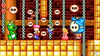 Super Mario Bros 2 HD REMAKE 100% WORLD 7 Part 1 (Amazing NEW Graphics)