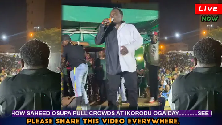 SEE HOW SAHEED OSUPA PULL CROWD AT IKORODU OGA DAY