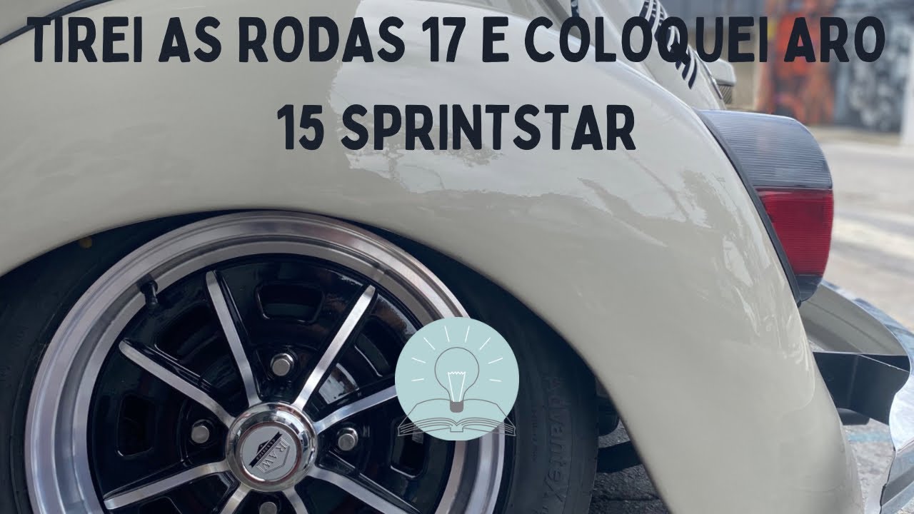 Tirei as aro 17 modelo 914 e coloquei as Sprintstar aro 15