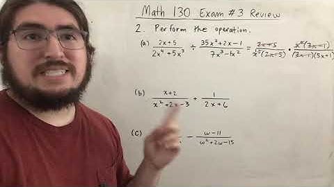 Intermediate Algebra Exam #3 Review