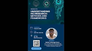 Seminar on HCI Research Methodology by HCCS