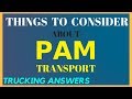 PAM Transport and Driver Solutions | Trucking Answers