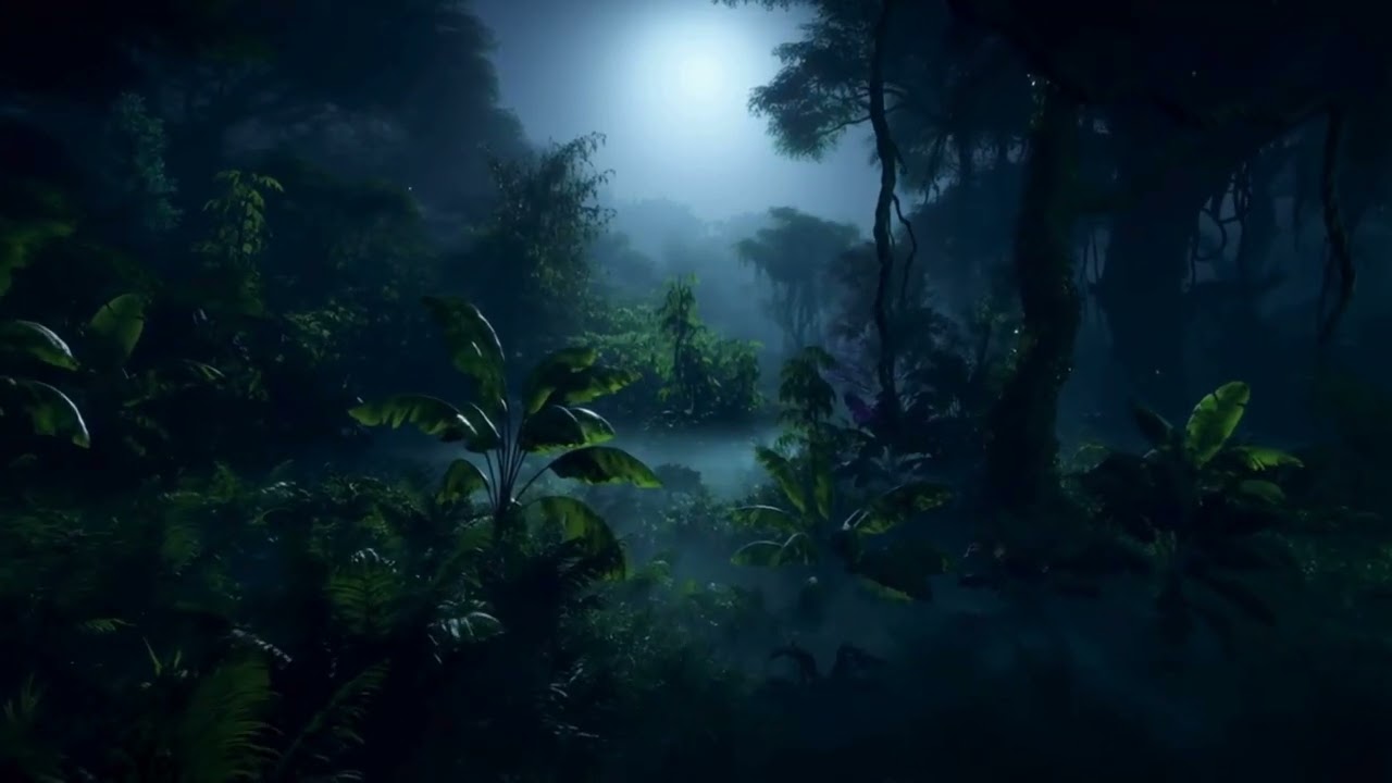 Late Night Jungle Ambient | Deep Sleep Music | 1 Hour