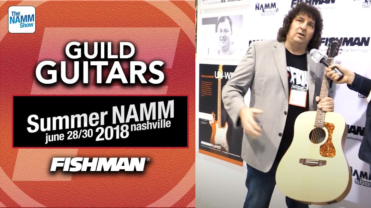Guild Guitars Guitars with Greg Koch at NAMM 2018 - Fishman Equipped
