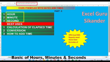 Using Formulas with Dates and Time Part 3