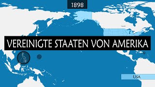 Die Vereinigten Staaten von Amerika -  Zusammenfassung auf einer Karte