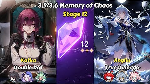 E0S0 Kafka Double DoT & E0S1 Jingliu True Damage – Memory of Chaos 12 | Honkai Star Rail 3.5/3.6
