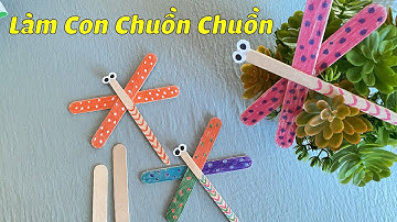 Cách làm con chuồn chuồn từ que kem | Que Kem Diệu Kỳ
