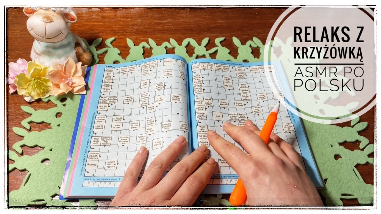 ASMR | Relaks przy krzyżówce 🧘‍♀️📖🖊️💤