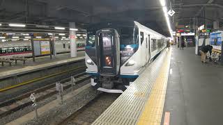 東海道線 特急踊り子6号東京行き E257系2000番台オオNA−13編成 品川駅にて
