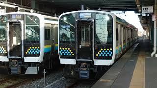 E131系0番台千マリR03編成 JR内房線外房線直通普通上総一ノ宮行き 君津駅発車