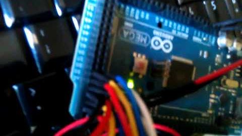 DC MOTOR + L298 MOTOR DRIVER + LCD + ARDUINO MEGA 2560