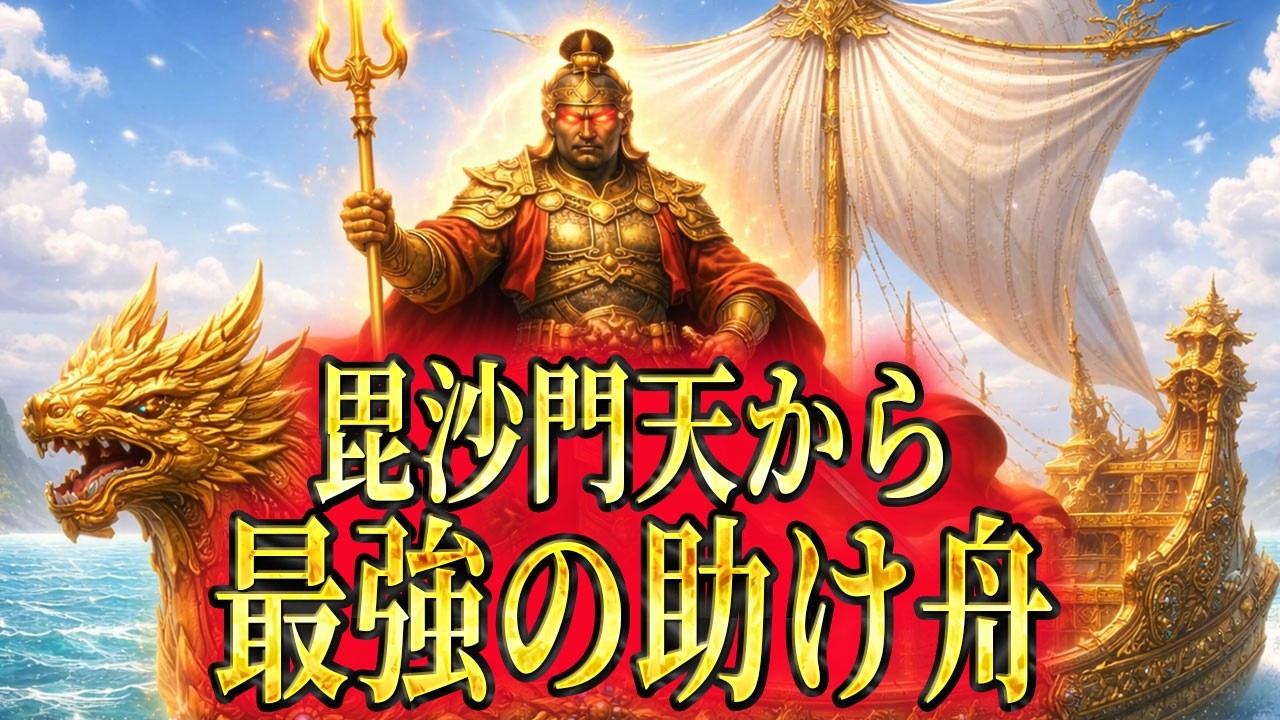 ※本日再生した人限定※毘沙門天から最強の助け舟。悪運から逃げるために乗り込んでください。