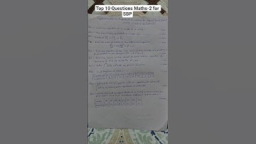 Applied Maths-2 Top 10 Questions for Polytechnic Special Back Paper 2025// #shorts