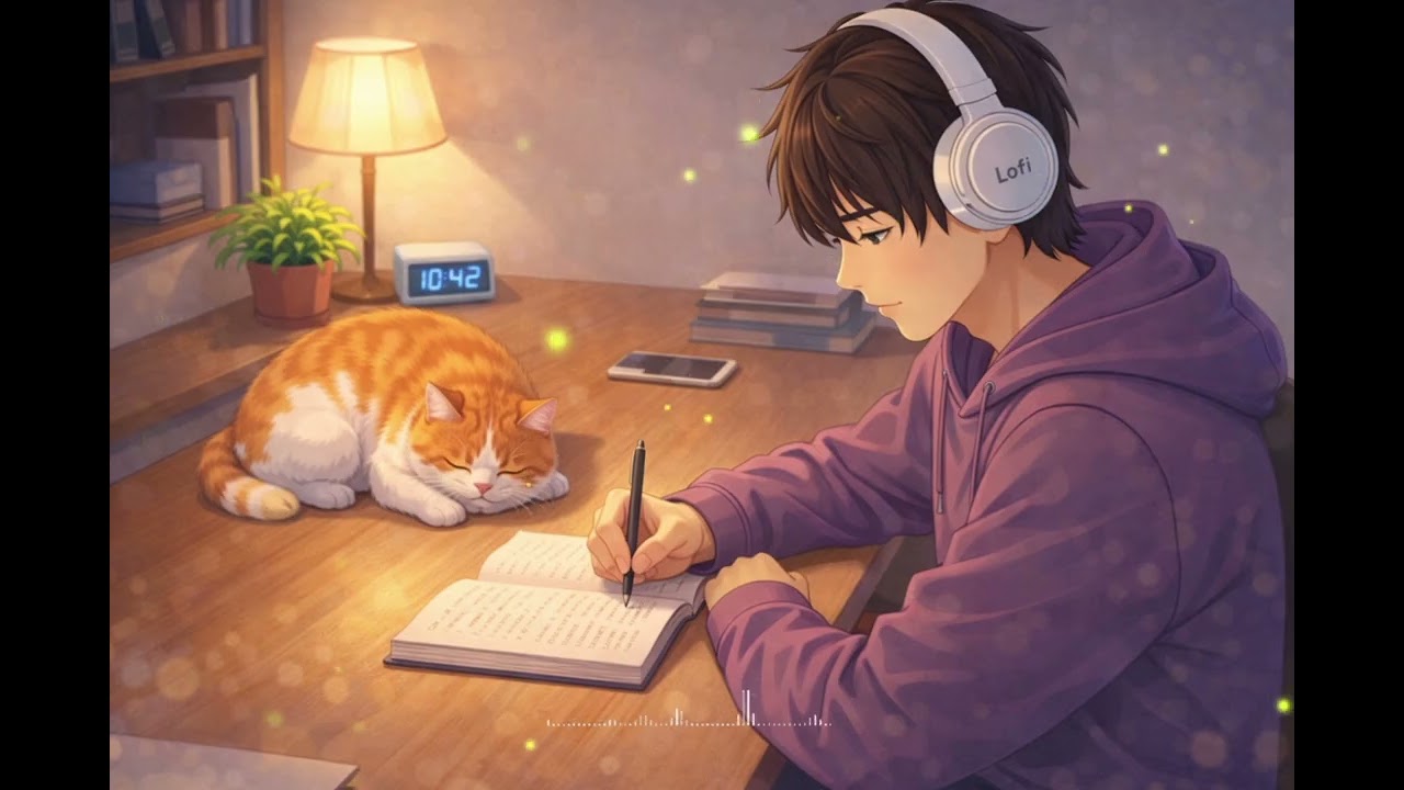 Aren’s Quiet Night ✍️ | Soft Lofi Beats for Focus & Calm