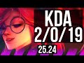 JANNA & Xayah vs NAUTILUS & Samira (SUP) | Perfect KDA: 2/0/19 | EUW Master | 25.24