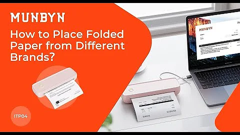 【ITP04-MUNBYN A4 thermal printer】How to place folded paper from different brands?