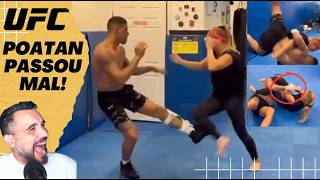 O dia que Poatan sofreu no treino com Kayla Harrison