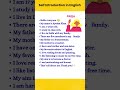 Self Introduction in English | 15 Easy Lines ✨#shorts #english #easyenglisheveryday