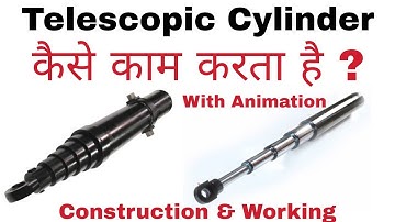 Telescopic Cylinder | Telescopic Actuator Working | Working With Animation of Telescopic Cylinder