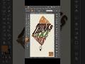typography design on adobe illustrator  #shorts  #tutorials