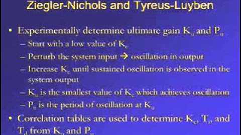 PID Tuning Classical Methods