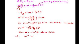Bar Pendulum Example