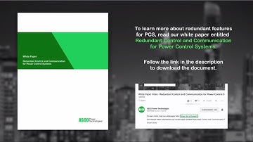 White Paper Video - Redundant Control and Communication for Power Control Systems