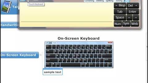 MindManager 8 for Windows - On Screen Keyboard Video