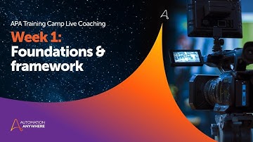 APA Training Camp | Week 1: Foundations and Framework
