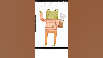 storybook character illustration tutorial for procreate #illustration #painting #tutorial #art